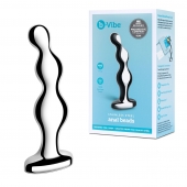 Стальной анальный фаллоимитатор для простаты Stainless Steel Anal Beads - 13 см. - b-Vibe - в Комсомольске-на-Амуре купить с доставкой