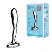 Стальной стимулятор простаты Stainless Steel Prostate Plug - 11,5 см. - b-Vibe - в Комсомольске-на-Амуре купить с доставкой