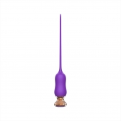 Фиолетовый тонкий стимулятор Nipple Vibrator - 23 см. - I-MOON - купить с доставкой в Комсомольске-на-Амуре