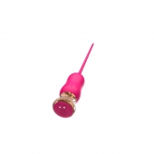 Розовый тонкий стимулятор Nipple Vibrator - 23 см. - I-MOON - купить с доставкой в Комсомольске-на-Амуре