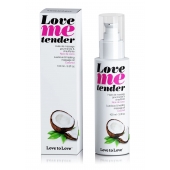 Съедобное согревающее массажное масло Love Me Tender Cocos с ароматом кокоса - 100 мл. - Love to Love - купить с доставкой в Комсомольске-на-Амуре
