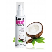 Съедобное согревающее массажное масло Love Me Tender Cocos с ароматом кокоса - 100 мл. - Love to Love - купить с доставкой в Комсомольске-на-Амуре