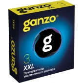 Презервативы увеличенного размера Ganzo XXL - 3 шт. - Ganzo - купить с доставкой в Комсомольске-на-Амуре