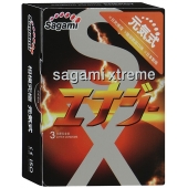 Презервативы Sagami Xtreme ENERGY с ароматом энергетика - 3 шт. - Sagami - купить с доставкой в Комсомольске-на-Амуре
