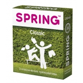 Классические презервативы SPRING CLASSIC - 3 шт. - SPRING - купить с доставкой в Комсомольске-на-Амуре