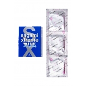 Розовые презервативы Sagami Xtreme FEEL FIT 3D - 3 шт. - Sagami - купить с доставкой в Комсомольске-на-Амуре