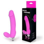 Розовый безремневой страпон Sexy Friend - 1137 - купить с доставкой в Комсомольске-на-Амуре