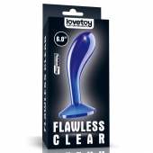 Синяя анальная втулка Flawless Clear Prostate Plug 6.0 - 15 см. - Lovetoy - в Комсомольске-на-Амуре купить с доставкой