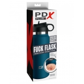 Мастурбатор-вагина в синей колбе F*ck Flask - Pipedream - в Комсомольске-на-Амуре купить с доставкой