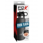 Серый мастурбатор в виде бутылки F*ck Flask - Pipedream - в Комсомольске-на-Амуре купить с доставкой