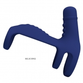 Синяя вибронасадка на пенис Vibrating Penis Sling - Baile - в Комсомольске-на-Амуре купить с доставкой