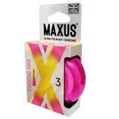 Ароматизированные презервативы Maxus Exotic Mix - 3 шт. - Maxus - купить с доставкой в Комсомольске-на-Амуре