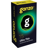 Прозрачные ультратонкие презервативы Ganzo Ultra thin - 15 шт. - Ganzo - купить с доставкой в Комсомольске-на-Амуре