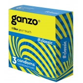 Классические презервативы с обильной смазкой Ganzo Classic - 3 шт. - Ganzo - купить с доставкой в Комсомольске-на-Амуре