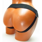 Трусики для страпона коричневого цвета - БДСМ Арсенал - купить с доставкой в Комсомольске-на-Амуре
