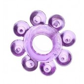 Мягкая фиолетовая гелевая насадка - Toyfa Basic - в Комсомольске-на-Амуре купить с доставкой