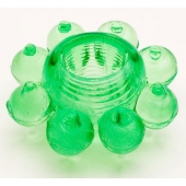 Зеленое эрекционное кольцо-цветок - Toyfa Basic - в Комсомольске-на-Амуре купить с доставкой Зеленое эрекционное кольцо-цветок - Toyfa Basic - в Комсомольске-на-Амуре купить с доставкой