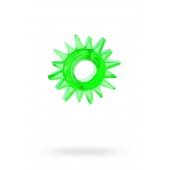 Зеленое эрекционное кольцо-солнце - Toyfa Basic - в Комсомольске-на-Амуре купить с доставкой