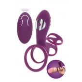 Фиолетовая эрекционная вибронасадка Halo Halo C-Ring Sleeve - Toy Joy - в Комсомольске-на-Амуре купить с доставкой