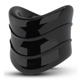 Черное эрекционное кольцо на мошонку Beef Ball Stretcher Snug X Long - Blush Novelties - в Комсомольске-на-Амуре купить с доставкой