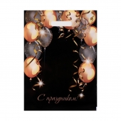 Пакет с вырубной ручкой и принтом в виде шариков (30х40 см) - Сима-Ленд - купить с доставкой в Комсомольске-на-Амуре