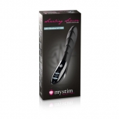 Вибратор с электростимуляцией Sizzling Simon Black Edition - 27 см. - MyStim - купить с доставкой в Комсомольске-на-Амуре