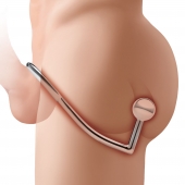 Кольцо на пенис с анальным стимулятором Stainless Steel Anal Hook   Cock Ring - BlueLine - в Комсомольске-на-Амуре купить с доставкой