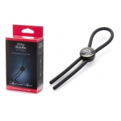 Тёмно-серое эрекционное кольцо с зажимом Again and Again Adjustable Cock Ring - Fifty Shades of Grey - в Комсомольске-на-Амуре купить с доставкой