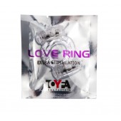 Прозрачное виброкольцо с двумя вибропульками - Toyfa Basic - в Комсомольске-на-Амуре купить с доставкой