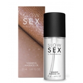 Съедобное cогревающее массажное масло Slow Sex - 50 мл. - Bijoux Indiscrets - купить с доставкой в Комсомольске-на-Амуре