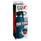 Смуглый мастурбатор-вагина в синей колбе F*ck Flask - Pipedream - в Комсомольске-на-Амуре купить с доставкой