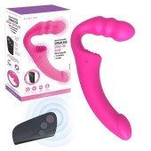Розовый безремневой страпон Straples Strap-On Dildo - Erokay - купить с доставкой в Комсомольске-на-Амуре