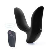 Черный вибромассажер простаты 3,5’’ Remote Control Curve P-spot Massager - 12 см. - Erokay - в Комсомольске-на-Амуре купить с доставкой