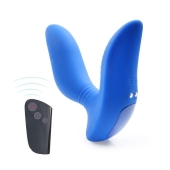 Синий вибромассажер простаты 3,5’’ Remote Control Curve P-spot Massager - 12 см. - Erokay - в Комсомольске-на-Амуре купить с доставкой