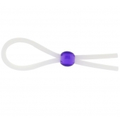 Прозрачное лассо с фиолетовой бусиной SILICONE COCK RING WITH BEAD LAVENDER - NMC - в Комсомольске-на-Амуре купить с доставкой