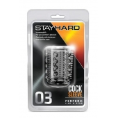 Прозрачная насадка с шипами и шишечками STAY HARD COCK SLEEVE 03 CLEAR - Blush Novelties - в Комсомольске-на-Амуре купить с доставкой