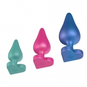 Набор из 3 анальных пробок Romp Luster - ROMP в Комсомольске-на-Амуре Набор из 3 анальных пробок Romp Luster - ROMP