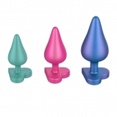 Набор из 3 анальных пробок Romp Luster - ROMP в Комсомольске-на-Амуре Набор из 3 анальных пробок Romp Luster - ROMP
