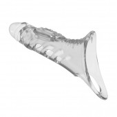 Прозрачная насадка на пенис - 22 см. - Baile - в Комсомольске-на-Амуре купить с доставкой