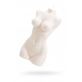 Белая интерьерная свеча в форме женского торса - 850 гр. - Pecado - купить с доставкой в Комсомольске-на-Амуре