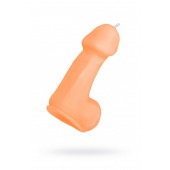 Оранжевая свеча в форме пениса - 47 гр. - Pecado - купить с доставкой в Комсомольске-на-Амуре