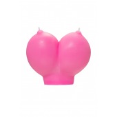 Розовая свеча «Сиськи» - 150 гр. - Pecado - купить с доставкой в Комсомольске-на-Амуре