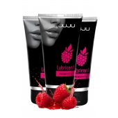 Набор из 3 съедобных лубрикантов JUJU со вкусом малины - JuJu - купить с доставкой в Комсомольске-на-Амуре