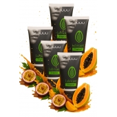 Набор из 5 съедобных лубрикантов JUJU со вкусом тропических фруктов - JuJu - купить с доставкой в Комсомольске-на-Амуре Набор из 5 съедобных лубрикантов JUJU со вкусом тропических фруктов - JuJu - купить с доставкой в Комсомольске-на-Амуре