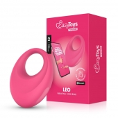Розовое интерактивное эрекционное виброкольцо Leo - Easy toys - в Комсомольске-на-Амуре купить с доставкой