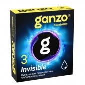Супертонкие презервативы Ganzo Invisible - 3 шт. - Ganzo - купить с доставкой в Комсомольске-на-Амуре