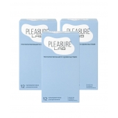 Набор из 3 упаковок ультратонких презервативов Pleasure Lab (по 12 шт.) - Pleasure Lab - купить с доставкой в Комсомольске-на-Амуре