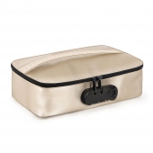 Золотистая сумочка для хранения игрушек Discreet Box - Dorcel - купить с доставкой в Комсомольске-на-Амуре