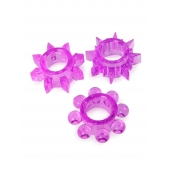 Набор из 3 лиловых эрекционных колец различной формы - Erowoman-Eroman - в Комсомольске-на-Амуре купить с доставкой Набор из 3 лиловых эрекционных колец различной формы - Erowoman-Eroman - в Комсомольске-на-Амуре купить с доставкой