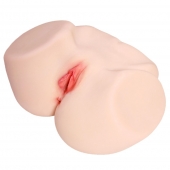 Мастурбатор-полуторс с двойным слоем материала и вибрацией Jenny Onahole Real Vagina - KOKOS - в Комсомольске-на-Амуре купить с доставкой